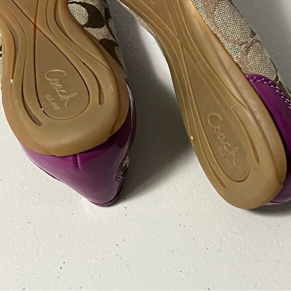 𝅺coach Monogram Cecile Cap Toe Ballet Flat - Picture 11 of 11